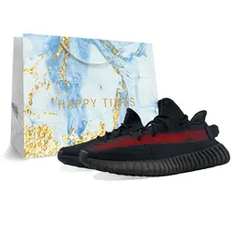 Adidas: Красные кроссовки  Yeezy Boost 350 v2