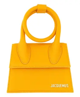 Jacquemus: Жёлтая сумка  Le Chiquito Noeud