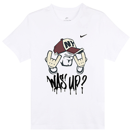 Nike: Белая футболка 