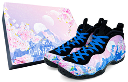 Nike: Чёрные кроссовки  Foamposite One