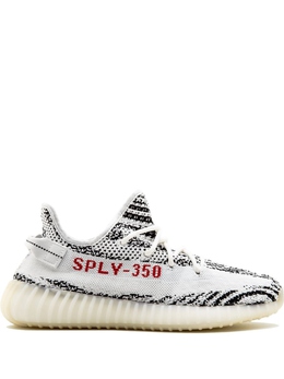 Adidas: Белые кроссовки  Yeezy Boost 350 v2 Zebra