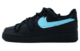 Nike: Чёрные кроссовки  Air Force 1