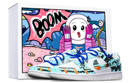Nike: Синие кроссовки  Dunk