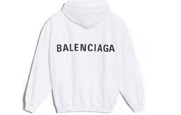 Balenciaga: Белая толстовка 