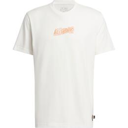 Adidas: Белая футболка 