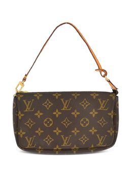 Louis Vuitton Pre-Owned: Коричневый клатч 