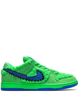 Nike: Зелёные кроссовки  SB Dunk Low