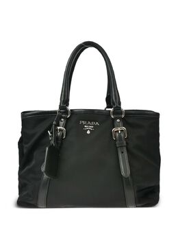 Prada Pre-Owned: Чёрная сумка-шоппер 