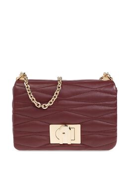 Furla: Бордовая сумка-шоппер 