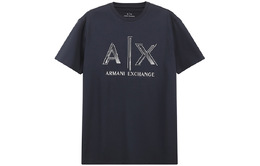 Armani Exchange: Тёмная футболка 