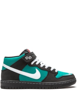 Nike: Чёрные кроссовки  SB Dunk Mid Pro ISO