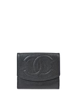 CHANEL Pre-Owned: Чёрный кошелёк 