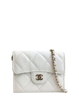 CHANEL Pre-Owned: Белая сумка через плечо 