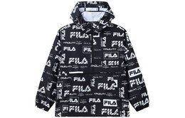 Fila: Чёрная куртка 