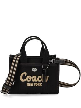 Coach: Чёрная сумка-шоппер 