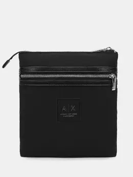 Armani Exchange: Чёрная сумка 