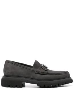 Ferragamo: Тёмные туфли  Gancini