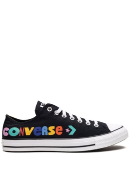 Converse: Чёрные кеды  Chuck Taylor All Star Ox