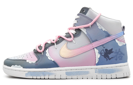 Nike: Фиолетовые кроссовки  Dunk High