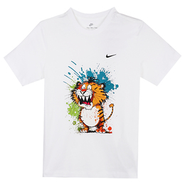 Nike: Белая футболка 
