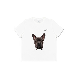 Nike: Белая футболка 