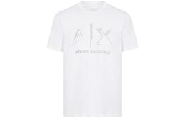 Armani Exchange: Белая футболка 