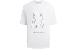 Armani Exchange: Белая футболка 