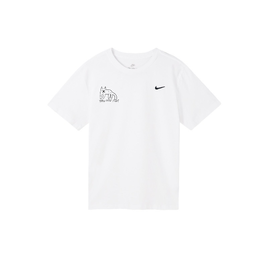 Nike: Белая футболка 