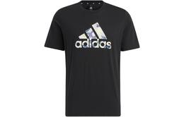 Adidas: Чёрная футболка 