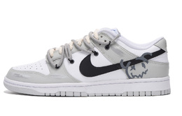Nike: Серые кроссовки  Dunk