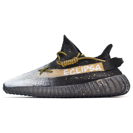 Adidas: Чёрные кроссовки  Yeezy Boost 350 v2