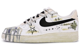 Nike: Чёрные кроссовки  Air Force 1