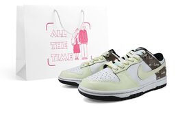 Nike: Бежевые кроссовки  Dunk