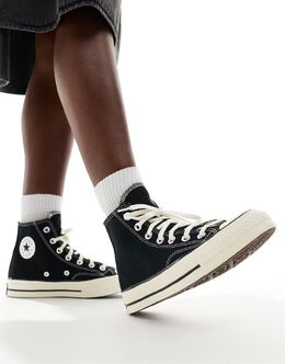 Converse: Чёрные кроссовки  Chuck 70 Hi