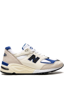 New Balance: Белые кроссовки  990