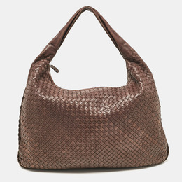 Bottega Veneta: Тёмная сумка  Intrecciato