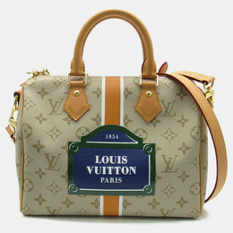 Louis Vuitton: Бежевая сумка  Speedy