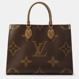 Louis Vuitton: Коричневая сумка-шоппер 
