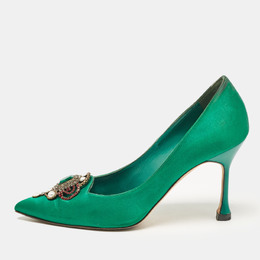 Manolo Blahnik: Зелёные туфли 