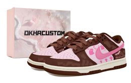 Nike: Коричневые кроссовки  Dunk