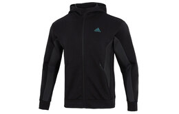 Adidas: Чёрная куртка 