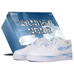 Nike: Голубые кроссовки  Air Force 1