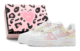 Nike: Розовые кроссовки  Air Force 1