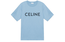 CELINE: Синяя футболка 