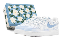 Nike: Голубые кроссовки  Air Force 1