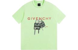 Givenchy: Зелёная футболка 