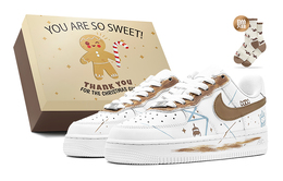 Nike: Коричневые кроссовки  Air Force 1
