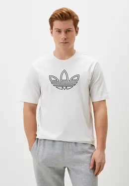 adidas Originals: Белая футболка 