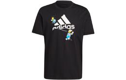 Adidas: Чёрная футболка 