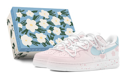 Nike: Розовые кроссовки  Air Force 1